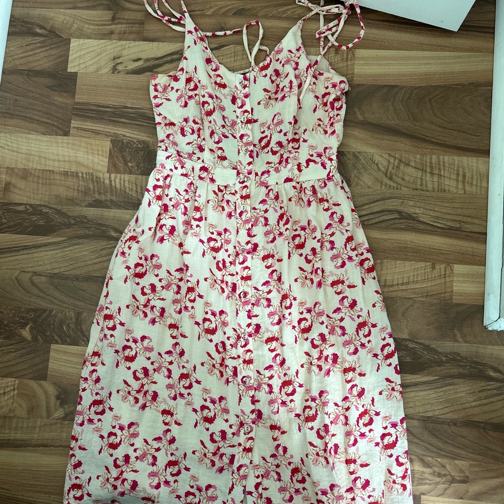 Floral Pink and Cream Sundress